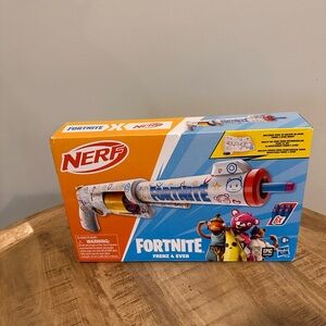 Nerf Fortnite Frenzy 4 Ever Blaster - White, Blue, Orange, Red. New in box!
